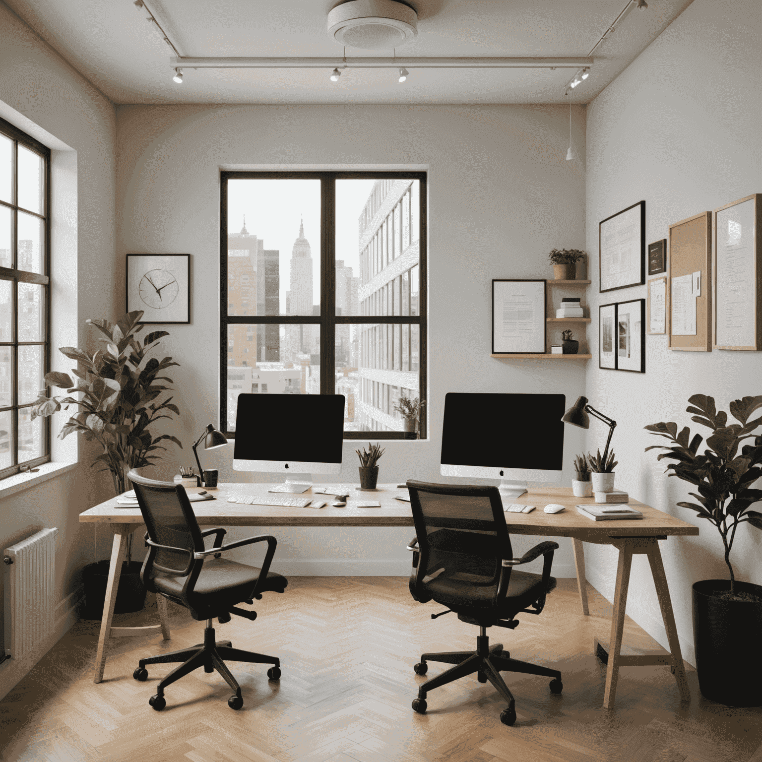 A split image showing a traditional office setting on one side and a modern web design workspace on the other, symbolizing the transition from office worker to web designer